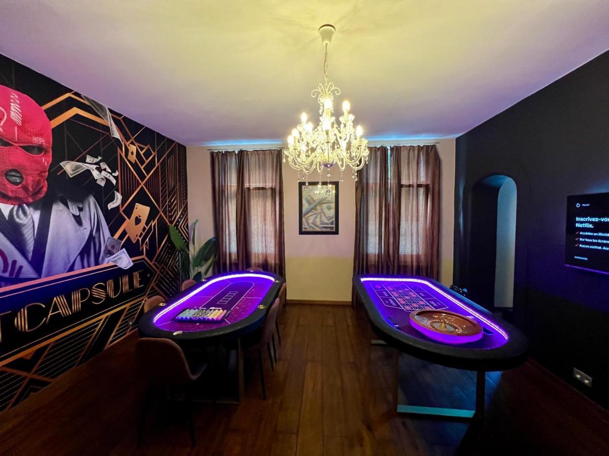 Apartmán Capsule Casino - Jacuzzi - Billard - Netflix - Console & Jeux Mons Exteriér fotografie