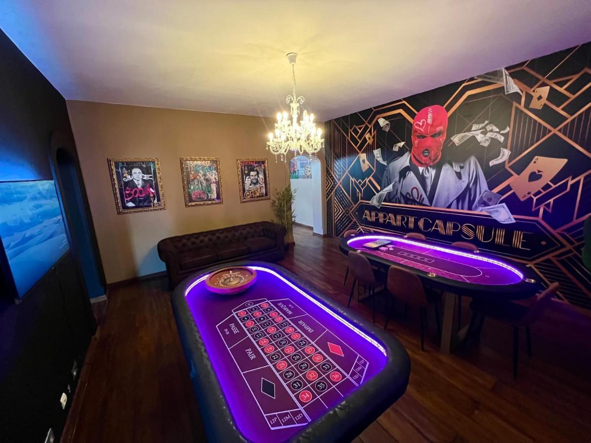 Apartmán Capsule Casino - Jacuzzi - Billard - Netflix - Console & Jeux Mons Exteriér fotografie